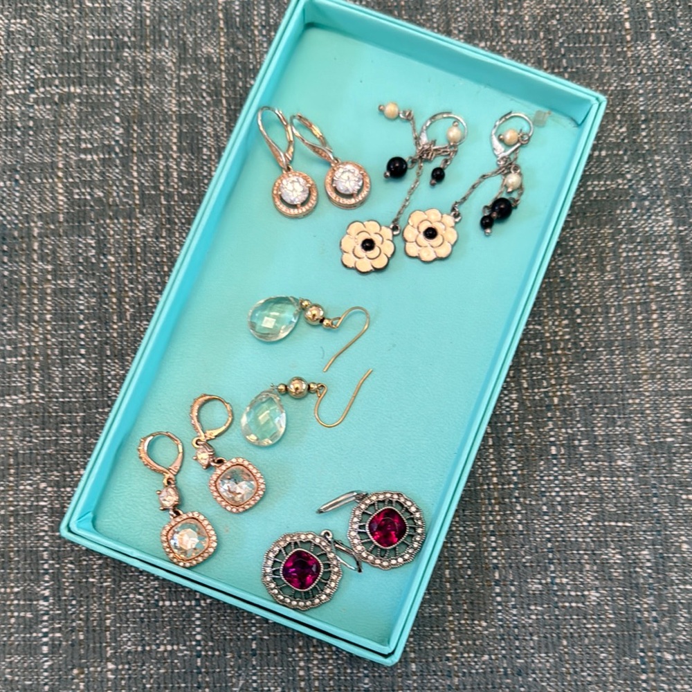 Givenchy, Carole Lee,amethyst lever back earrings